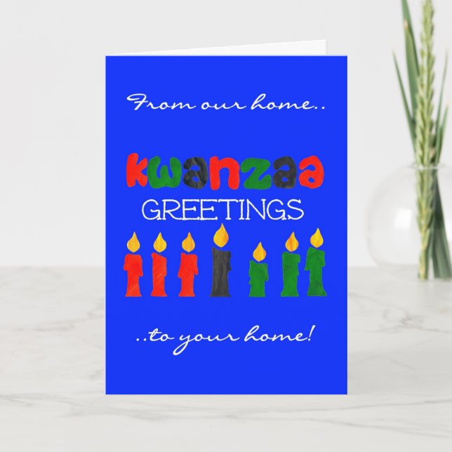 Festiva Tarjeta de felicitaciones de Kwanzaa (Anverso)