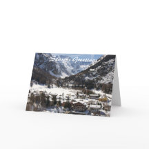 Tarjeta de felicitaciones de las estaciones