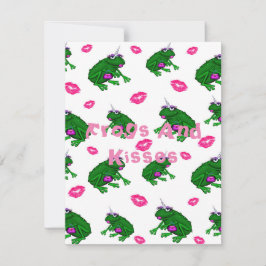 Festiva Tarjeta de felicitaciones de las ranas y de los