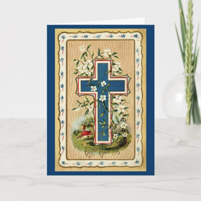 Festiva Tarjeta de felicitaciones de Pascua (Anverso)