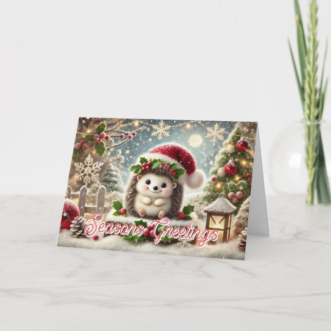 Festiva Tarjeta de felicitaciones de temporada (Anverso)