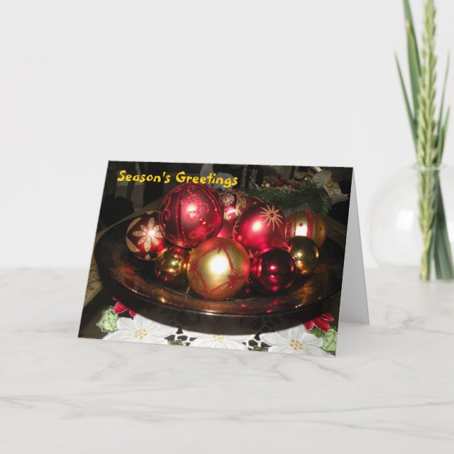 Festiva Tarjeta de felicitaciones de temporada (Anverso)