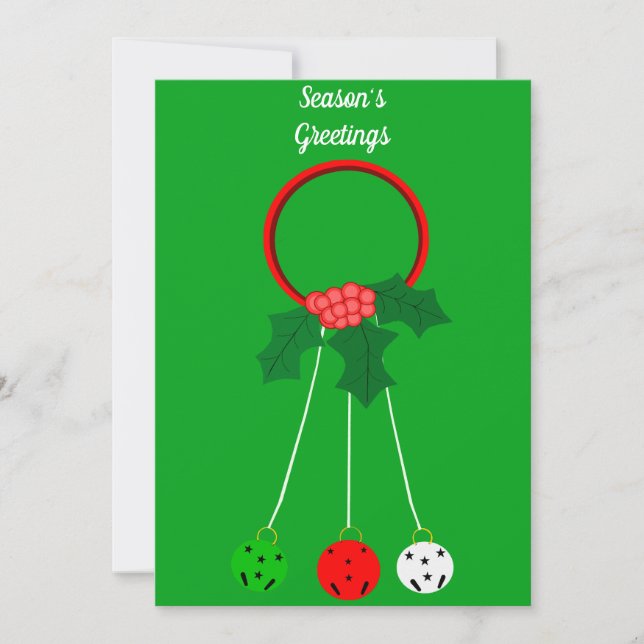 Festiva Tarjeta de felicitaciones de temporada (Anverso)