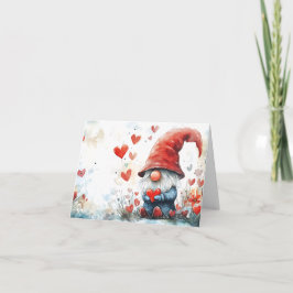 Festiva Tarjeta de Felicitaciones del Gnomo del Día de San