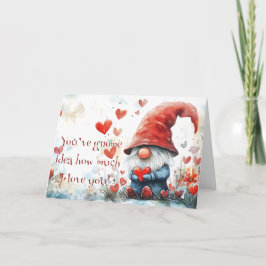 Festiva Tarjeta de Felicitaciones del Gnomo del Día de San
