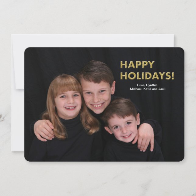 Festiva Tarjeta de Felicitaciones Navideñas (Anverso)