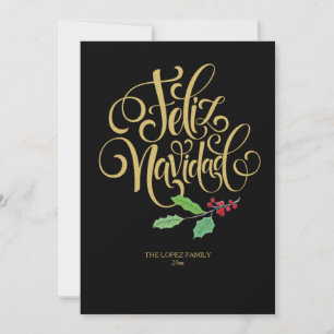 Festiva Tarjeta de Felicitaciones Navideñas