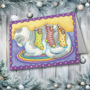 Festiva Tarjeta de felicitaciones navideñas para las exist