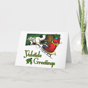 Festiva Tarjeta de felicitaciones Yuletide