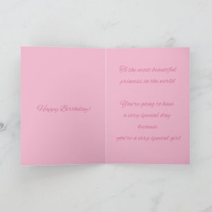 Festiva Tarjeta de Feliz Cumpleaños Princesa