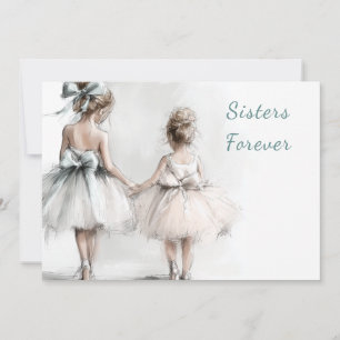 Festiva Tarjeta de Feliz Día de la Hermana – Moda Pastel