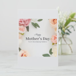 Festiva Tarjeta de Feliz Día de la Madre