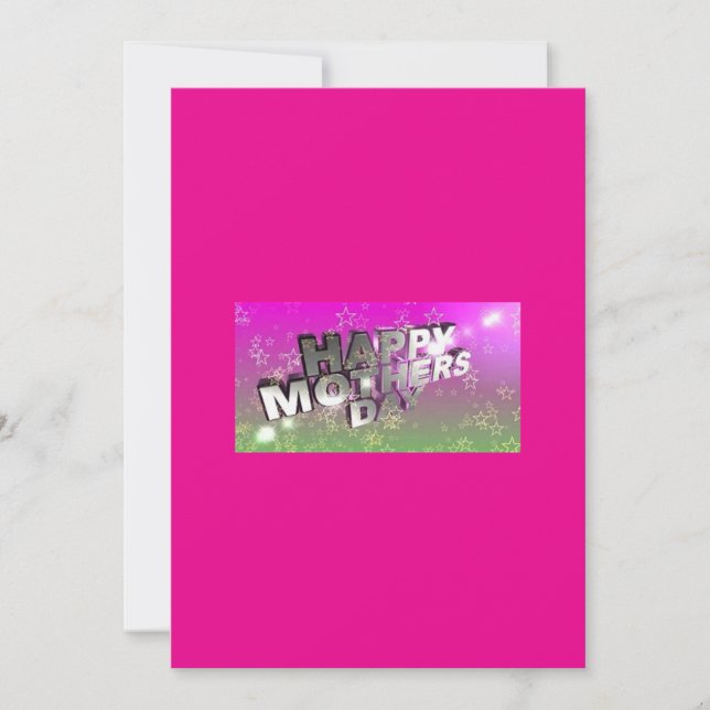 Festiva Tarjeta de Feliz Día de las Madres (Anverso)