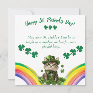 Festiva Tarjeta de Feliz Día de San Patricio – Duende Ador