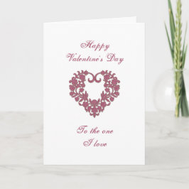Festiva Tarjeta de Feliz Día de San Valentín con Brillo Fl