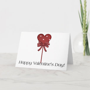 Festiva Tarjeta de Feliz Día de San Valentín de Piruleta R