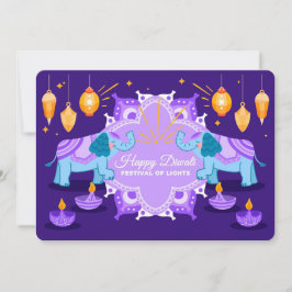 Festiva Tarjeta de Feliz Diwali