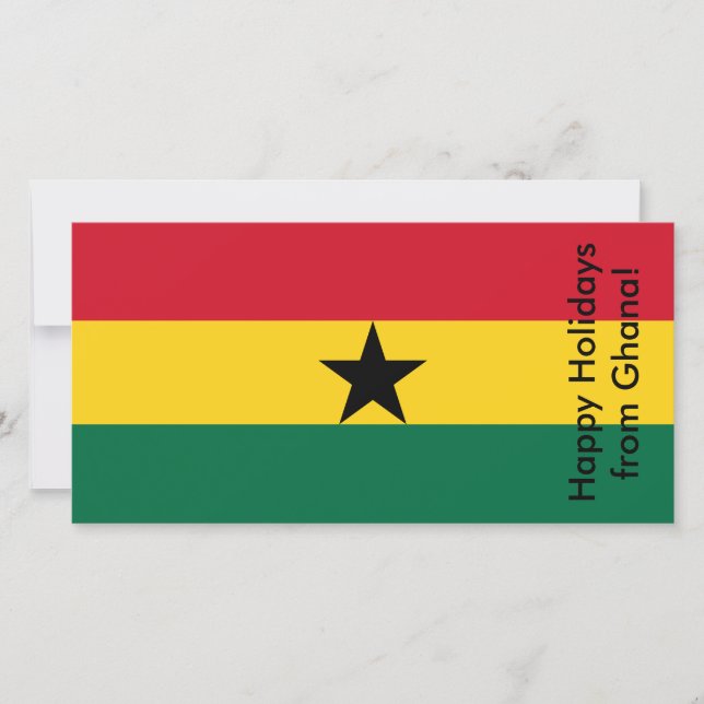 Festiva Tarjeta de feliz feriado de Ghana (Anverso)