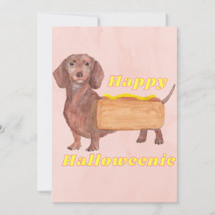 Festiva Tarjeta de Feliz Halloweenie