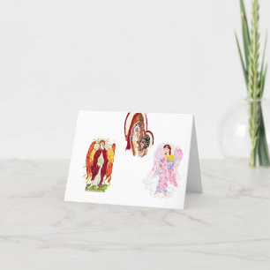 Festiva Tarjeta de Feliz Navidad: Religiosa