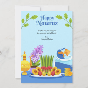 Festiva Tarjeta de Feliz Nowruz