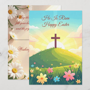 Festiva Tarjeta de Feliz Pascua – Huevo de Pascua de Conej