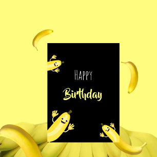 Festiva Tarjeta de feriado de bananas de Guay