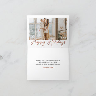 Festiva Tarjeta de feriado para Navidades del Boho Merry y
