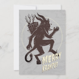 Festiva Tarjeta de feriado para Navidades Merry Krampus
