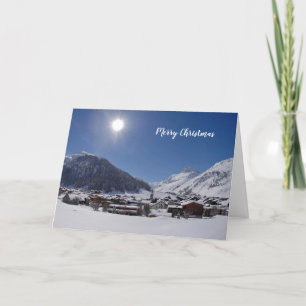 Festiva Tarjeta de feriado plegado navideño navideño