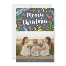 Tarjeta de festividad de fotos de Ferry Christmas 