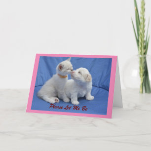 Festiva Tarjeta De Festividad De San Valentín De Cachorro 