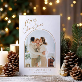 Festiva Tarjeta de festividad para fotos de arco simplista