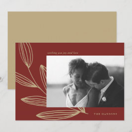 Festiva Tarjeta de festividad para fotos de profundo brote