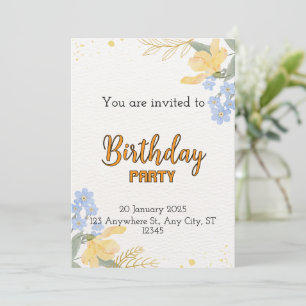 Festiva Tarjeta de fiesta de cumpleaños