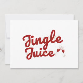 Festiva Tarjeta de fiesta navideña Jingle Juice
