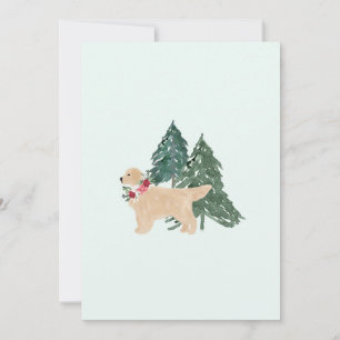 Festiva Tarjeta de fiestas Golden Retriever
