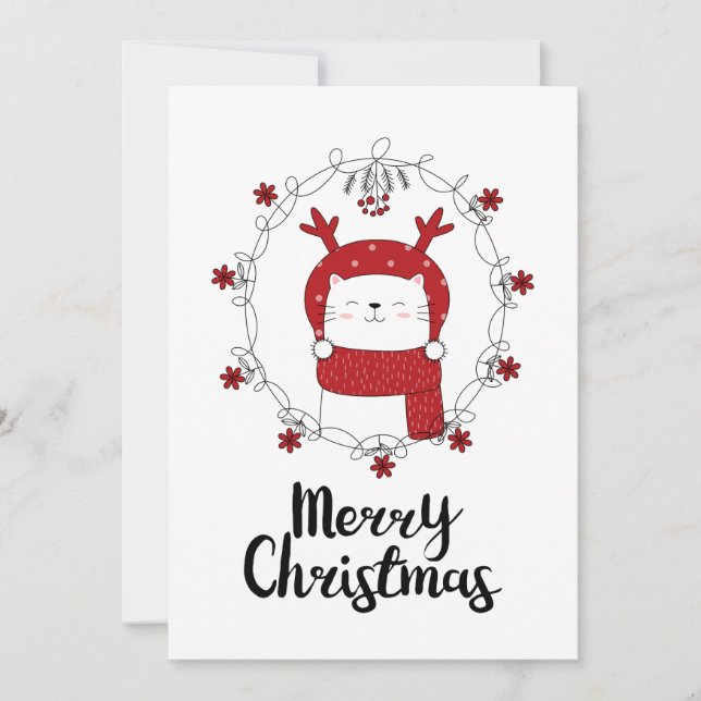 Festiva TARJETA DE FIESTAS NAVIDEÑAS CON FOTO | Feliz Navi (Anverso)