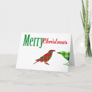 Festiva Tarjeta de fila de Navidades dobles