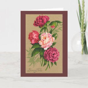 Festiva Tarjeta de Flor