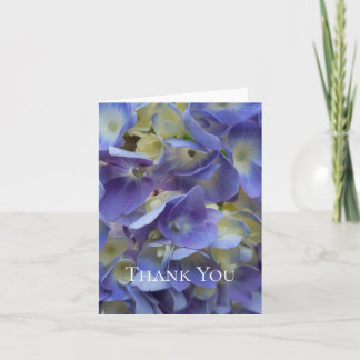 Festiva Tarjeta de flor macro de hortensia azul personaliz