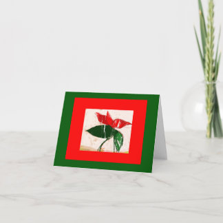 Festiva Tarjeta de flor para navidades