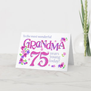 Festiva Tarjeta de flores para el arte de la palabra de cu