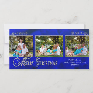 Festiva TARJETA DE FOTO 4 X 8 - Azul ordenado