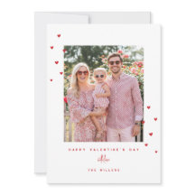 Tarjeta de Foto Corazones Rojos Día de San Valentí