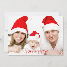 Festiva Tarjeta de Foto de Año Nuevo Feliz Navideña de Mod