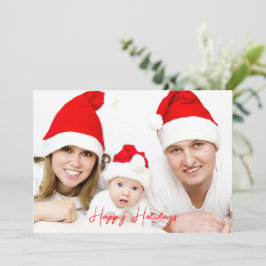 Festiva Tarjeta de Foto de Año Nuevo Feliz Navideña de Mod