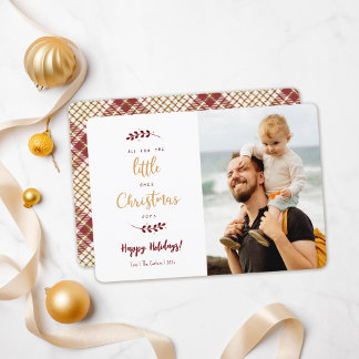 Festiva Tarjeta De Foto De Chirstmas Para Los Niños Pequeñ