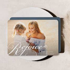 Festiva Tarjeta de Foto de Fiesta | Classic Flourish