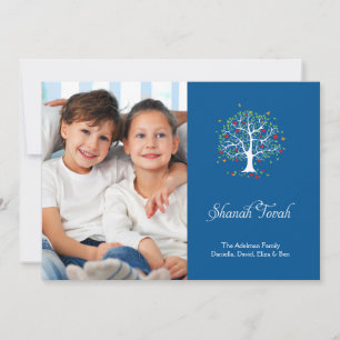 Festiva Tarjeta de Foto de Rosh Hashaná 'Árbol de Esperanz